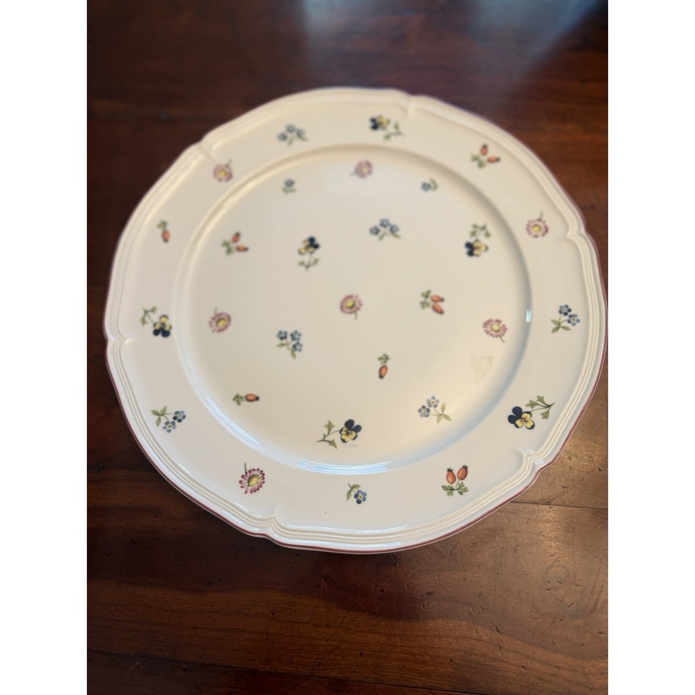 Villeroy & Boch Petite Fleur Chop Plate Large Round Serving Platter 12.5"
